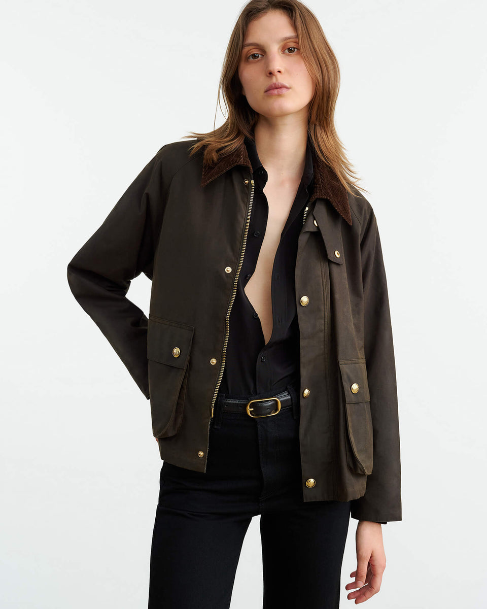 BRINLEY PARKA IN DARK HUNTER GREEN