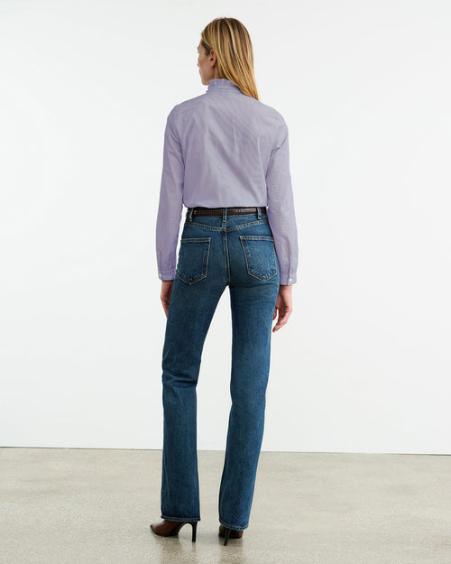 MIERA SHIRT IN MINI NAVY STRIPES