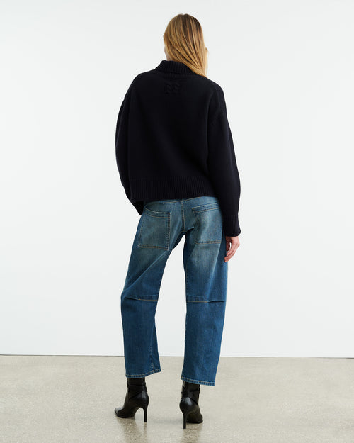 OMAIRA SWEATER IN DARK NAVY