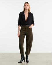 SHON CORDUROY PANT IN DARK UMBER