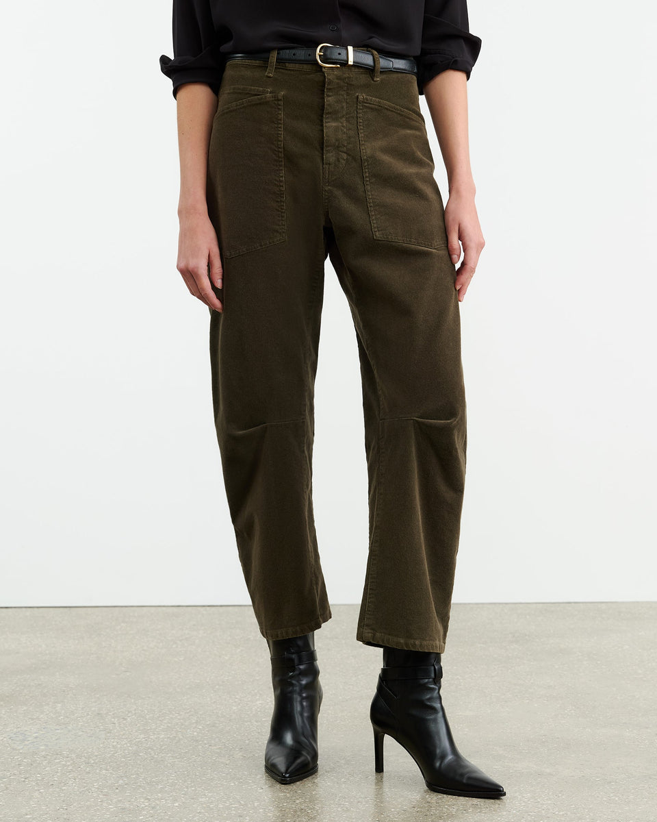 SHON CORDUROY PANT IN DARK UMBER