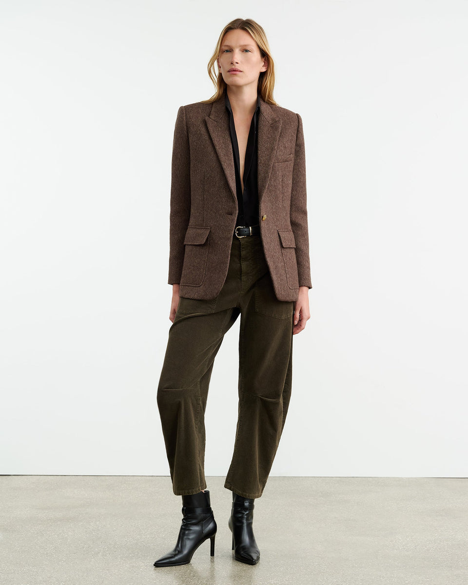 SHON CORDUROY PANT IN DARK UMBER