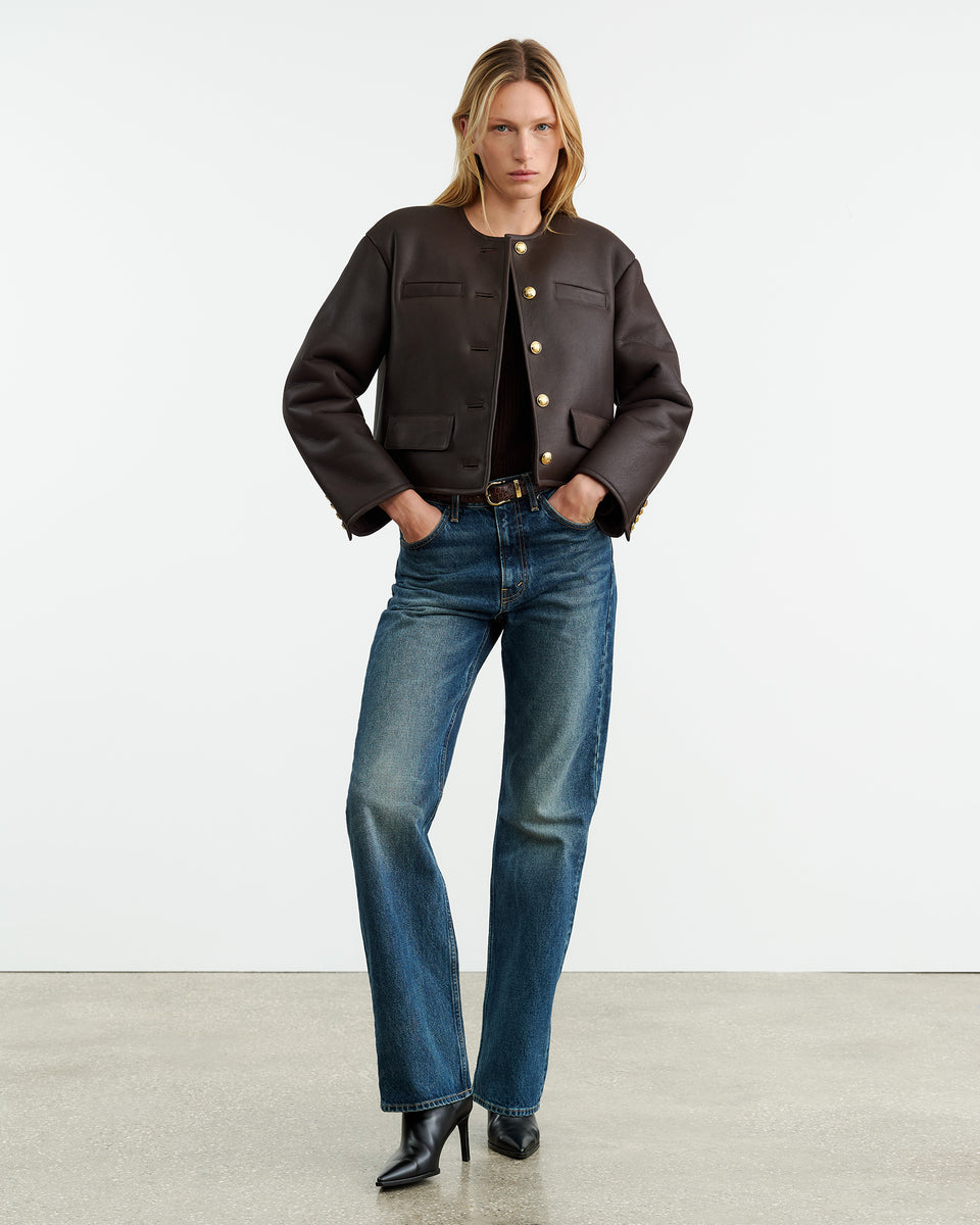 KORINA CASHMERE SWEATER IN ESPRESSO