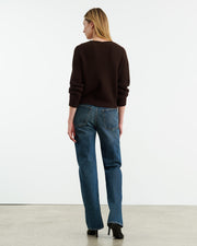 KORINA CASHMERE SWEATER IN ESPRESSO