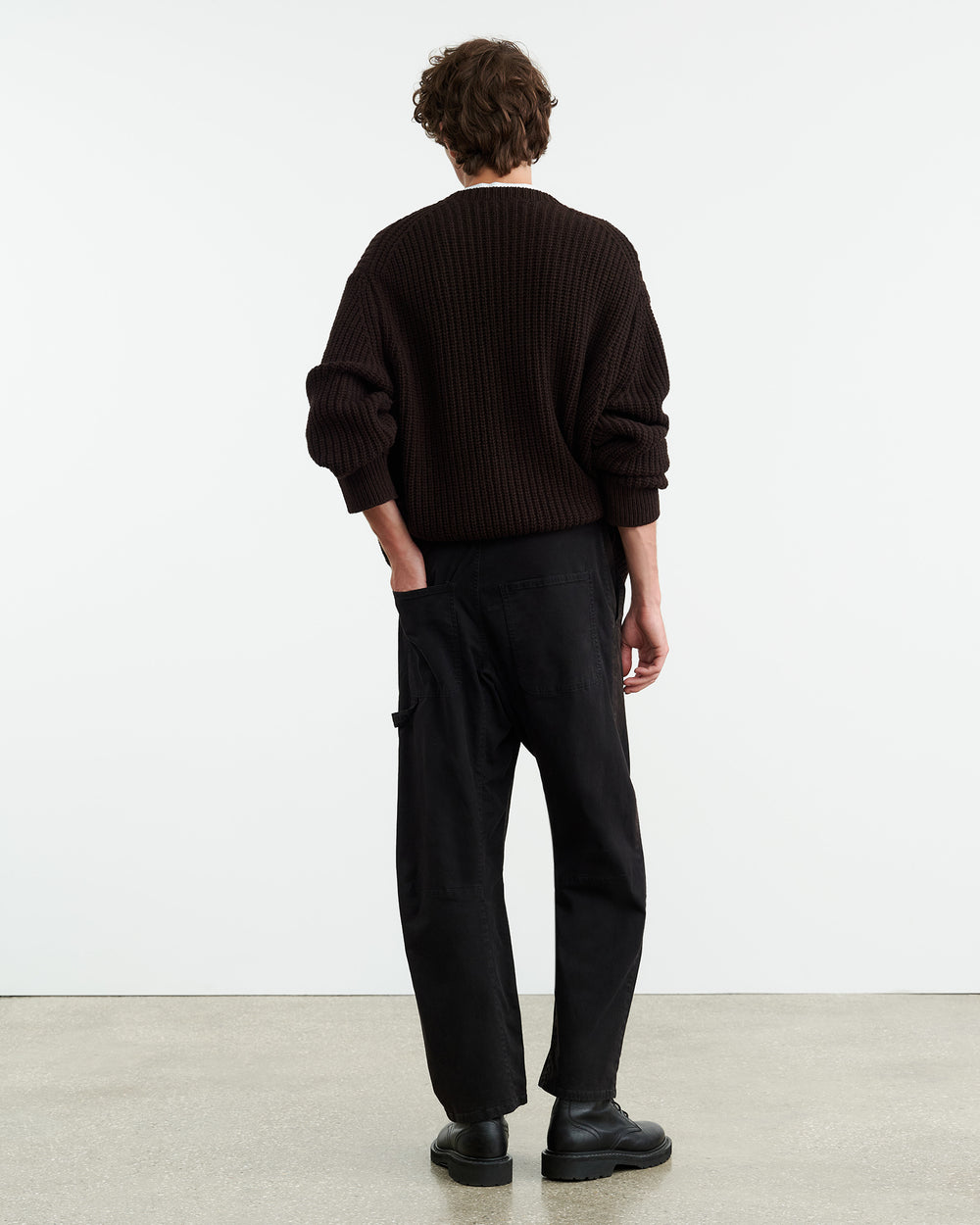 TYLER SWEATER IN DARK BROWN
