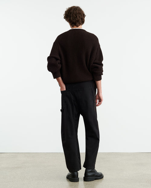 TYLER SWEATER IN DARK BROWN