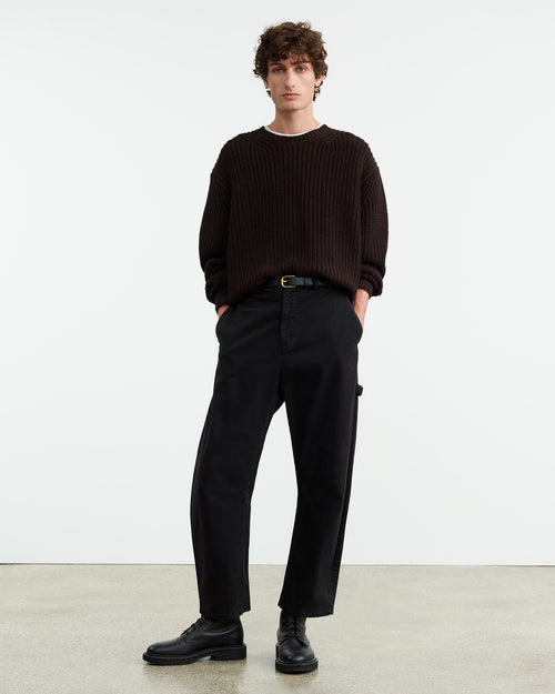 TYLER SWEATER IN DARK BROWN