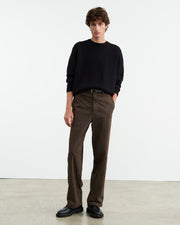CARSEN COTTON PANT IN DARK BROWN