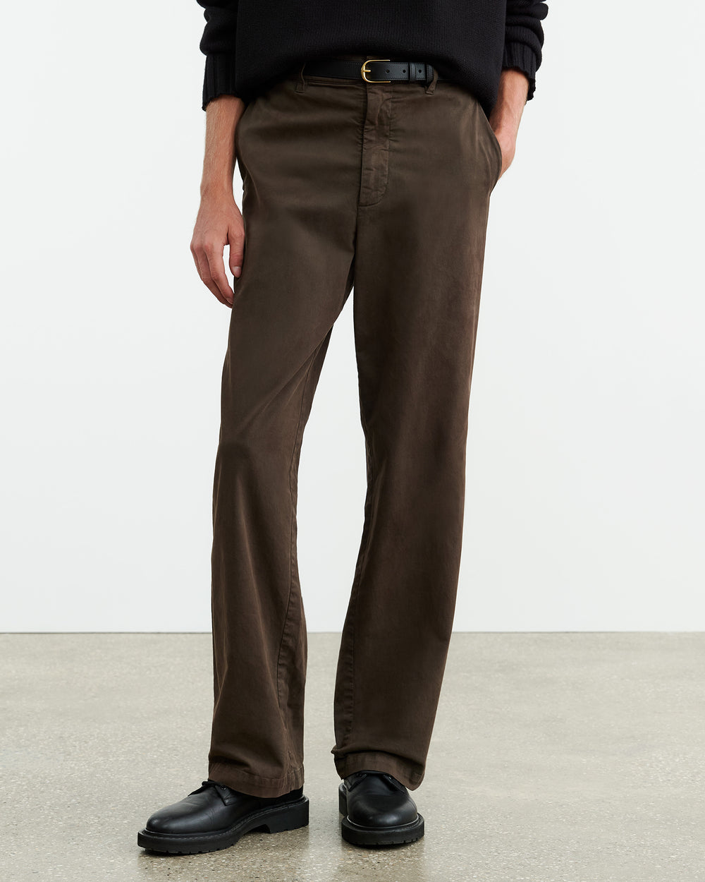 CARSEN PANT IN DARK BROWN