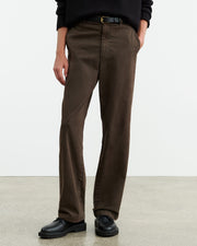 CARSEN COTTON PANT IN DARK BROWN