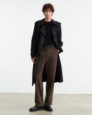 CARSEN COTTON PANT IN DARK BROWN