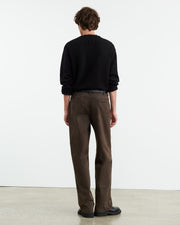 CARSEN COTTON PANT IN DARK BROWN