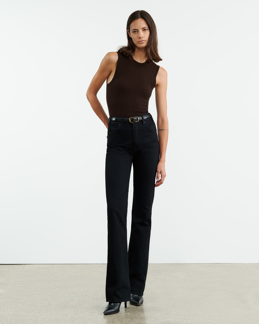 MAY CASHMERE TANK IN ESPRESSO
