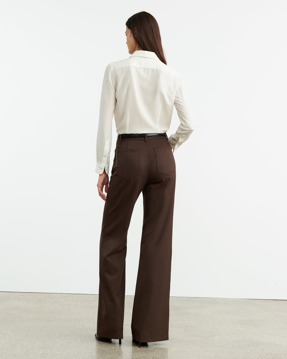 SIMONE SILK SHIRT IN IVORY