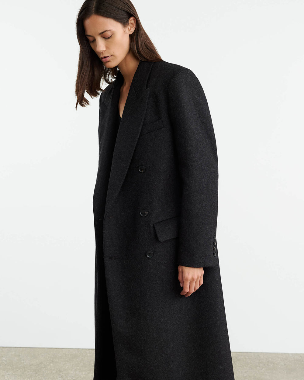 EDMONT COAT IN CHARCOAL