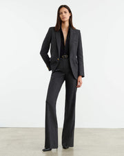 CORETTE PANT IN CHARCOAL PINSTRIPE