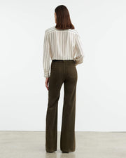 FLORENCE CORDUROY PANT IN DARK UMBER