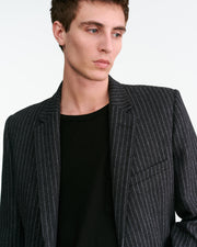 ROY BLAZER IN CHARCOAL PINSTRIPE