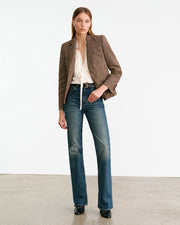 LYON JACKET IN BROWN DONEGAL