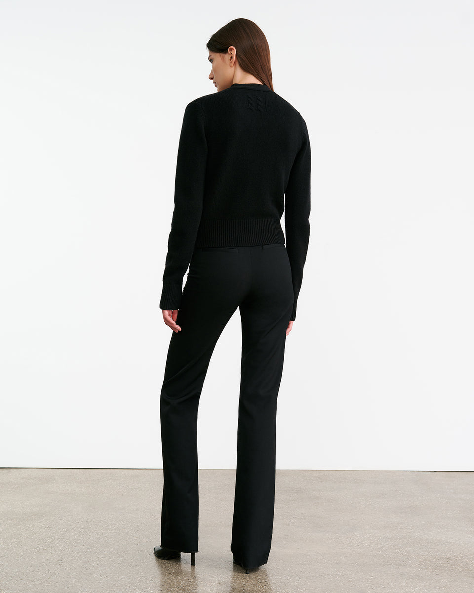 CHARMAINE CASHMERE CARDIGAN IN BLACK