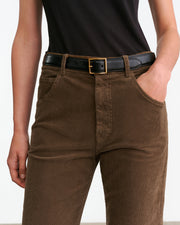 JOAN CORDUROY PANT IN CAFFE