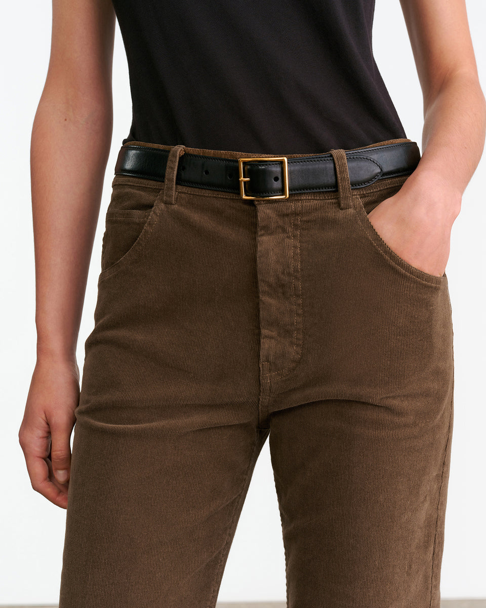 JOAN CORDUROY PANT IN CAFFE