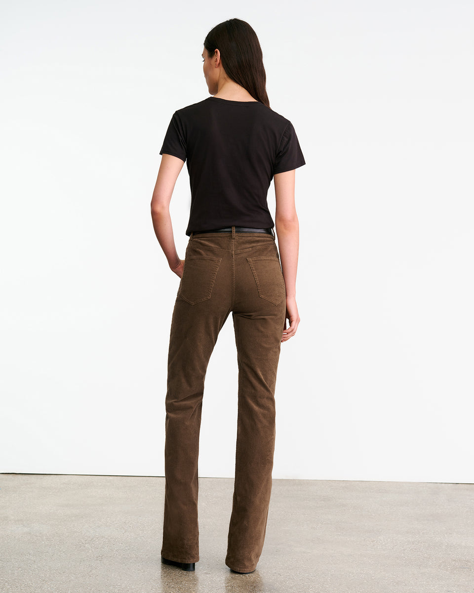 JOAN CORDUROY PANT IN CAFFE