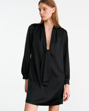 GRENELLE DRESS IN BLACK