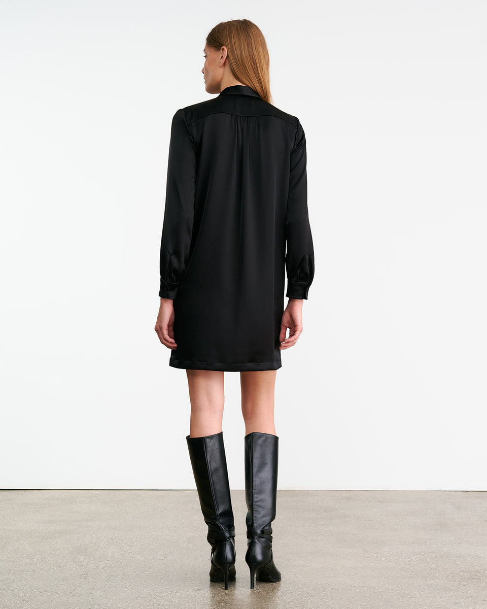 GRENELLE DRESS IN BLACK