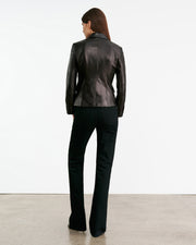PASCALE LEATHER JACKET IN BLACK