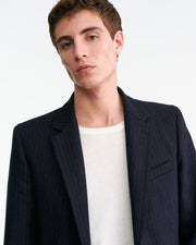 ROY BLAZER IN MIDNIGHT PINSTRIPES