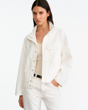 MARILOU DENIM JACKET IN CREAM