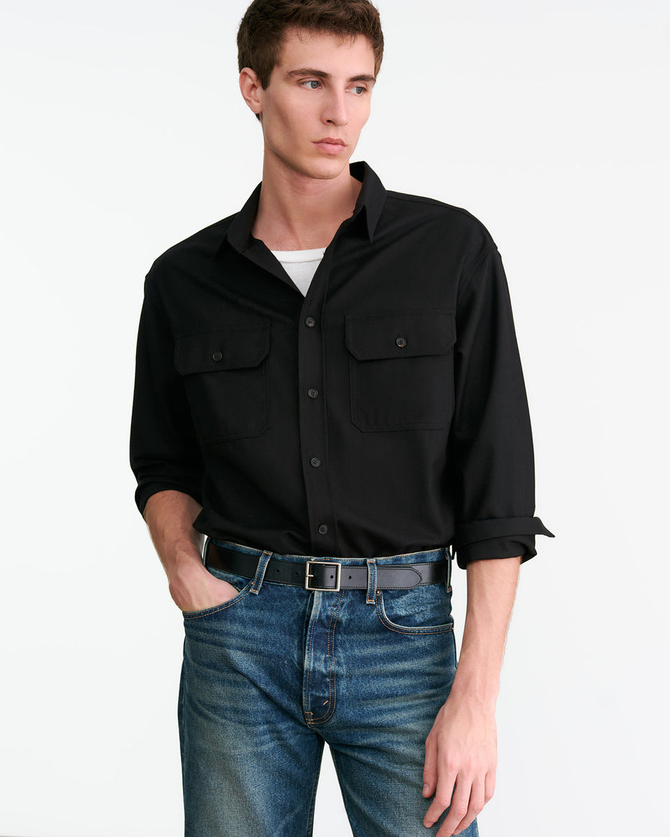 EVANDER SHIRT IN BLACK