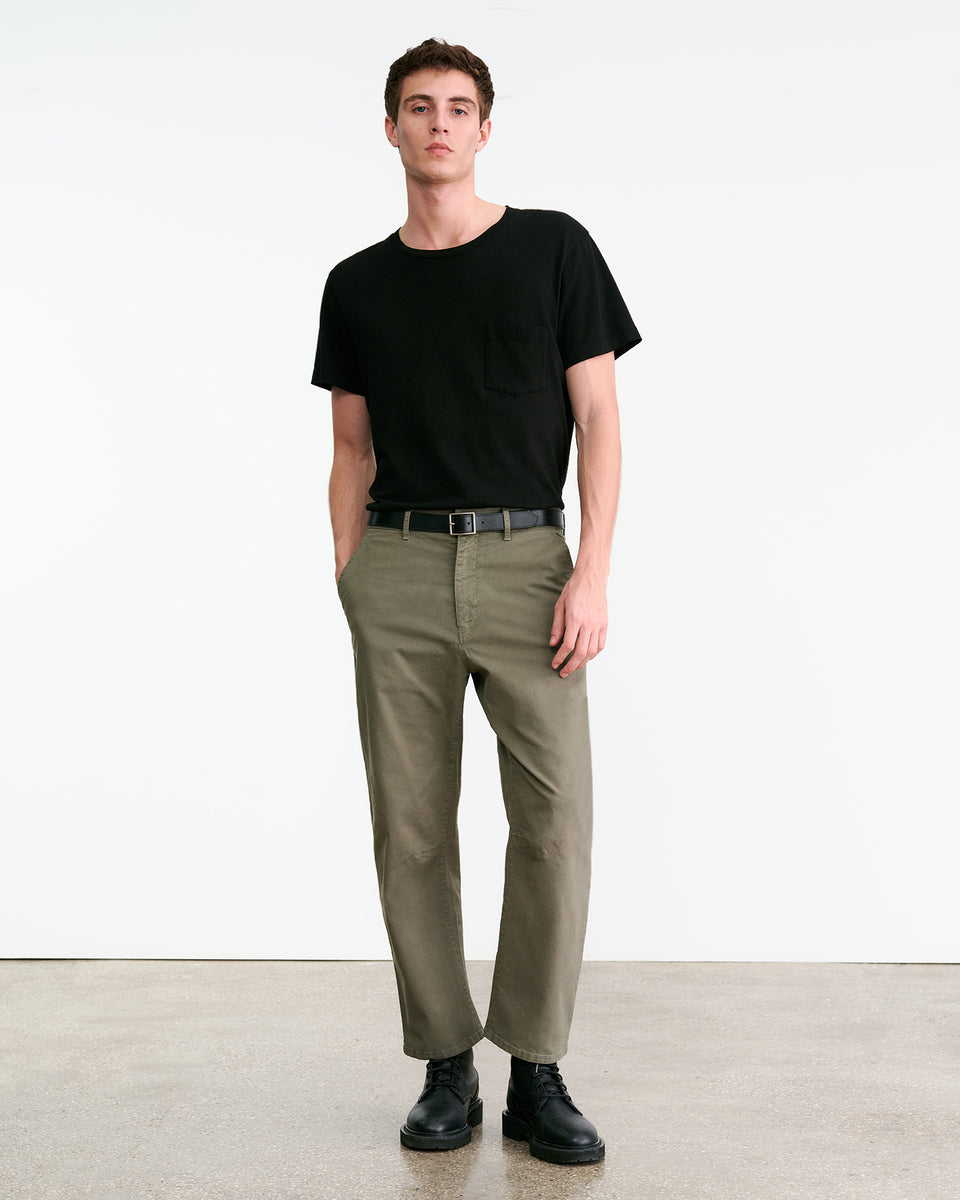 CARPENTER COTTON PANT IN TRUFFLE TAUPE