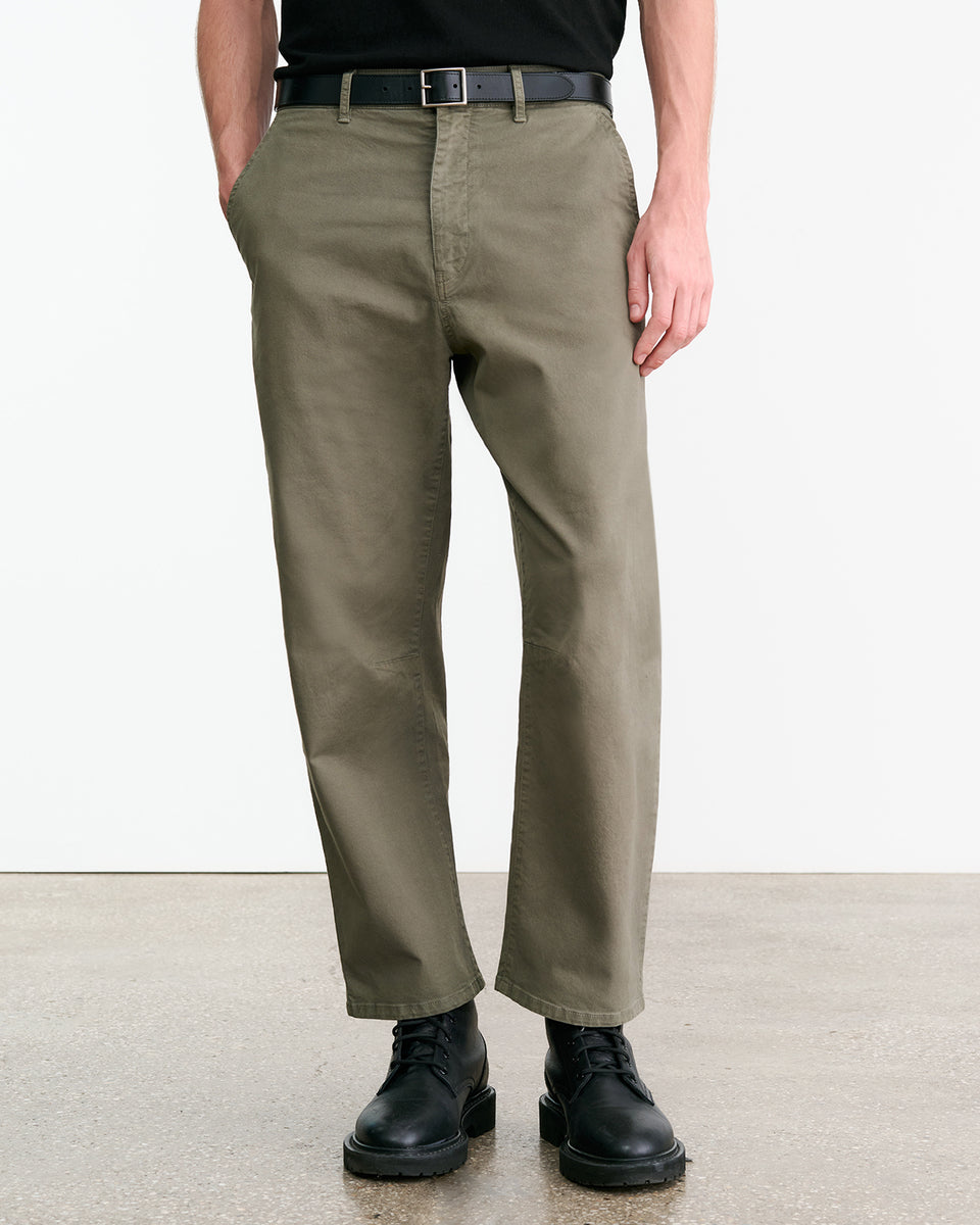 CARPENTER COTTON PANT IN TRUFFLE TAUPE