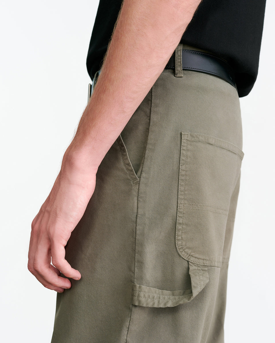 CARPENTER COTTON PANT IN TRUFFLE TAUPE