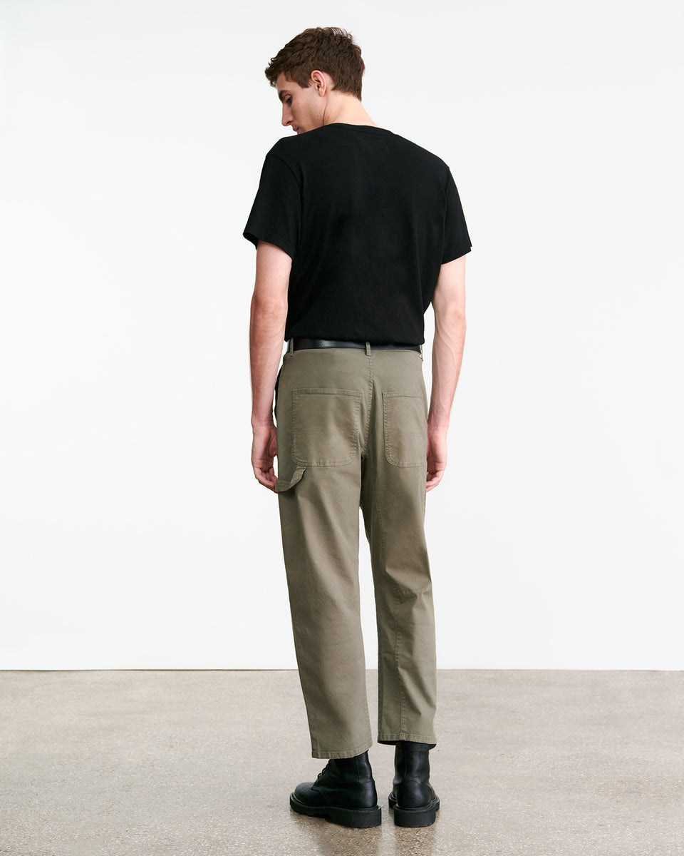 CARPENTER COTTON PANT IN TRUFFLE TAUPE