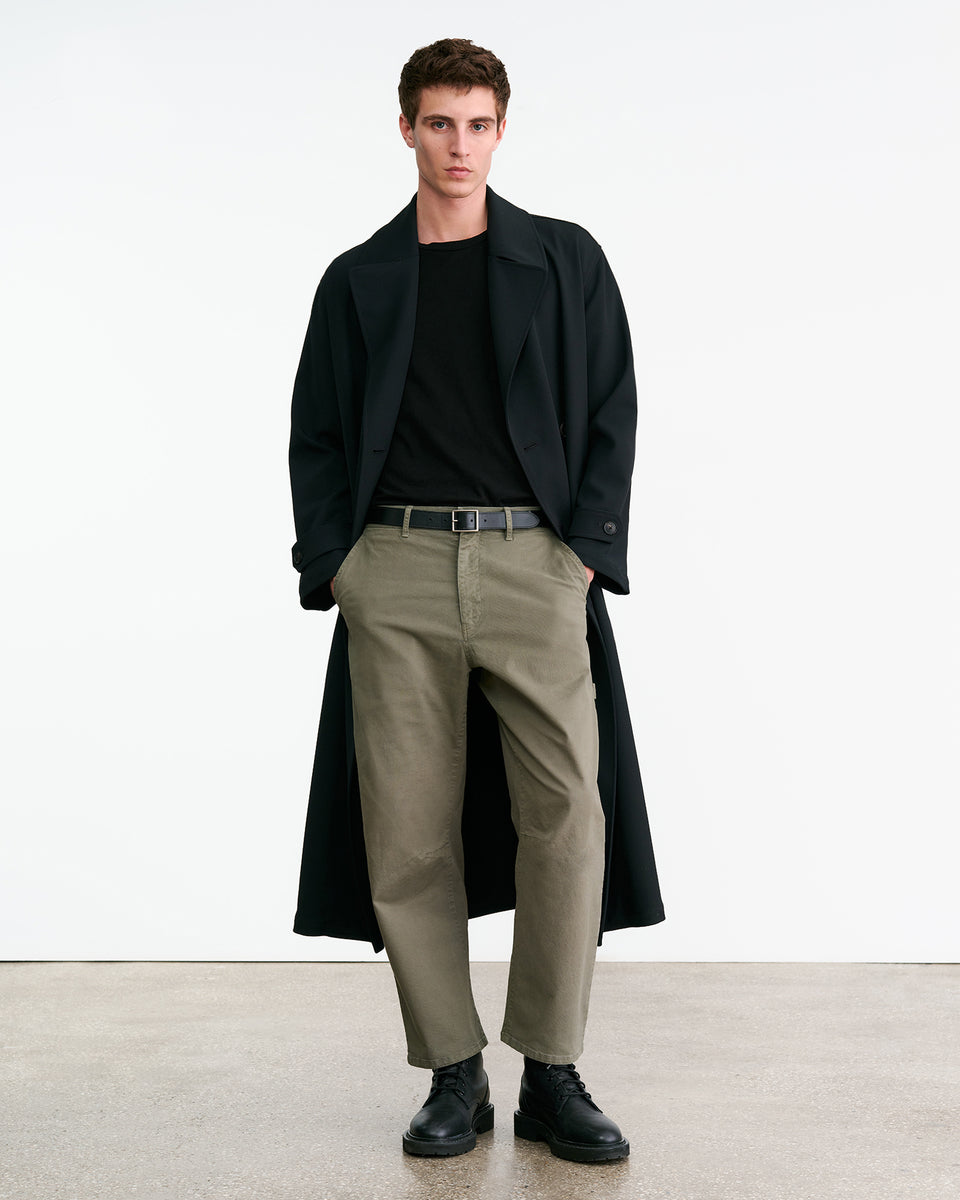 CARPENTER COTTON PANT IN TRUFFLE TAUPE