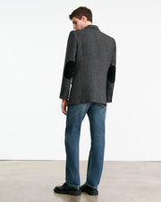 ROY BLAZER IN CHARCOAL HERRINGBONE