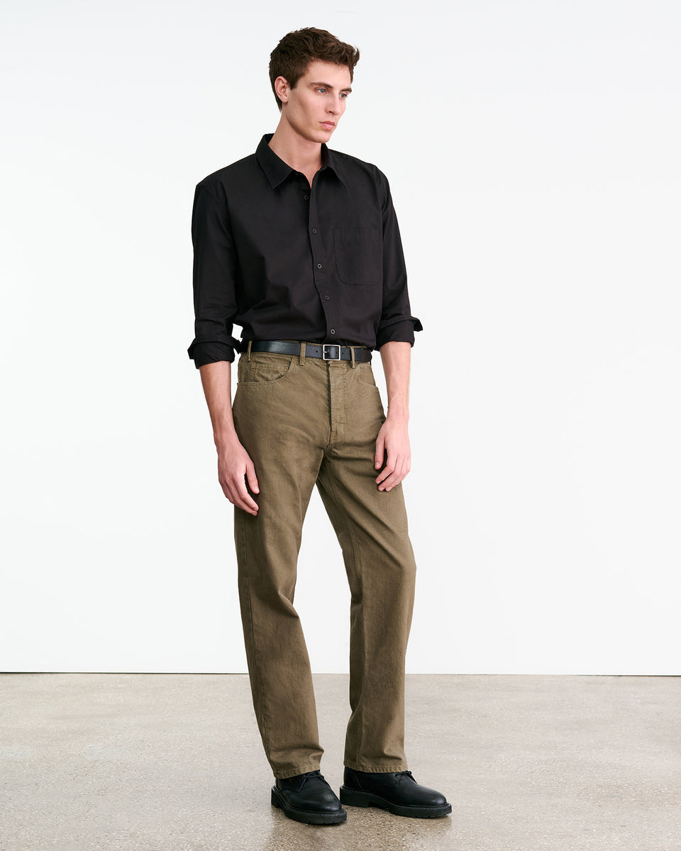 BILLIE COTTON PANT IN TRUFFLE TAUPE