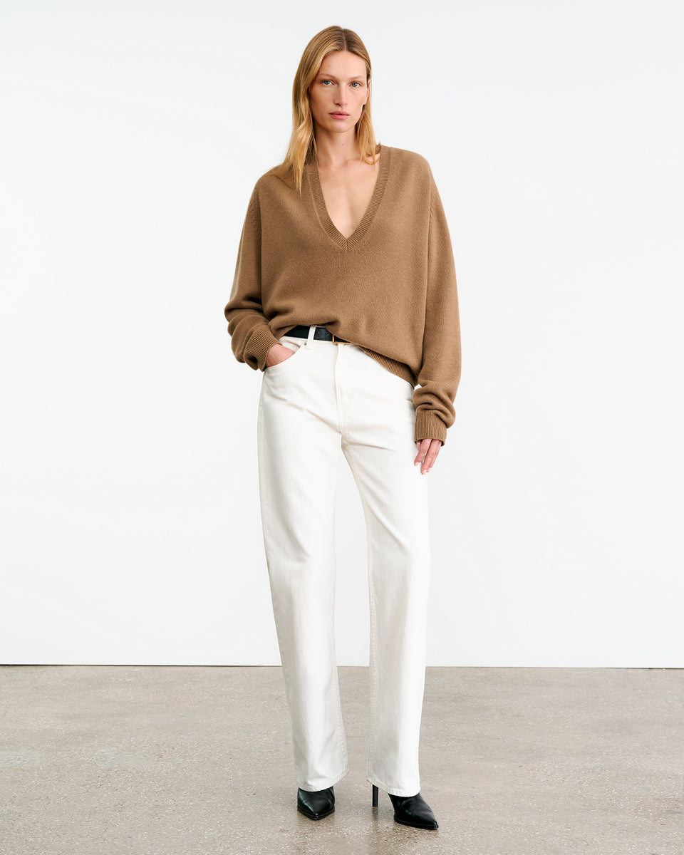 FERON CASHMERE SWEATER IN TAN