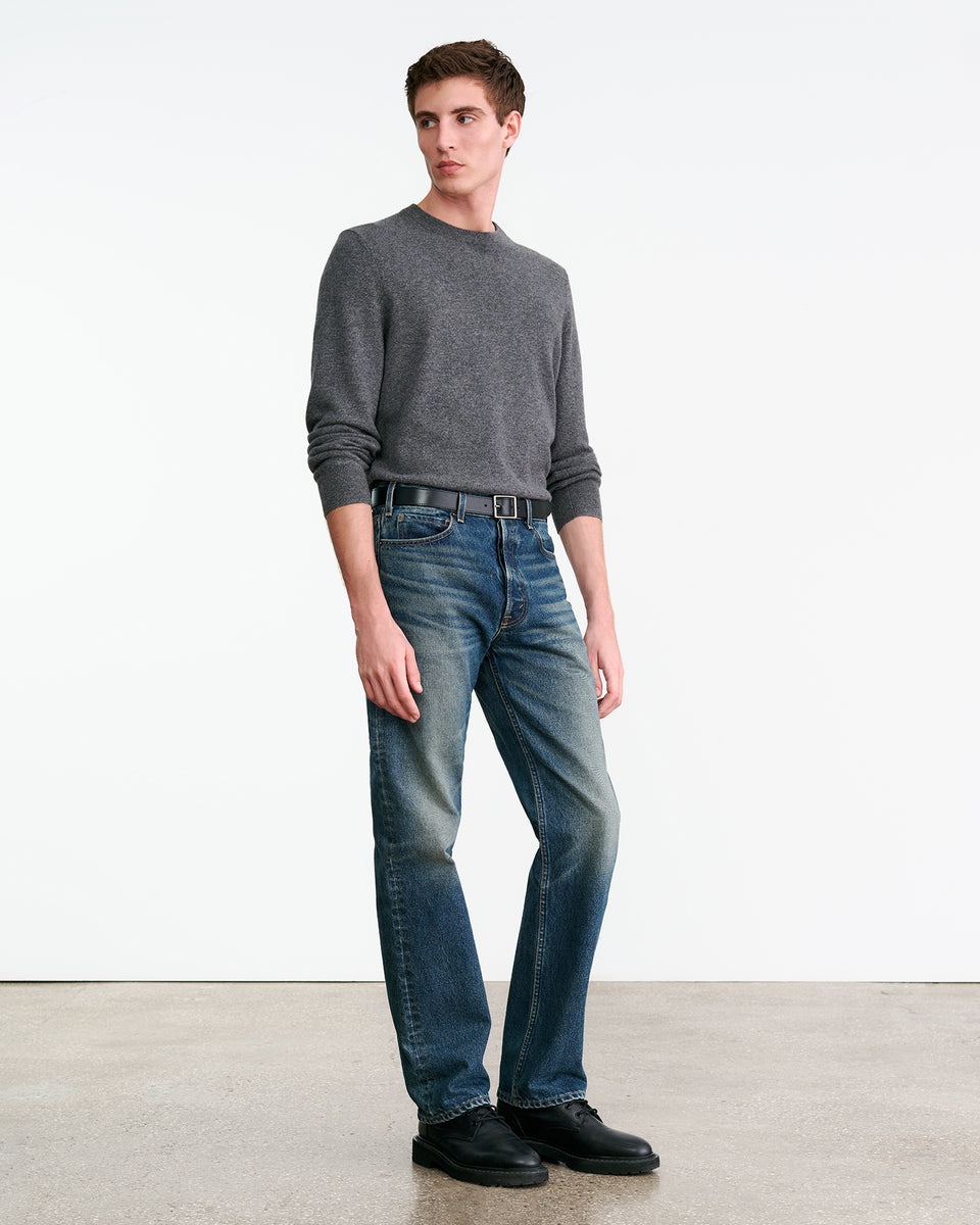 JULIUS CASHMERE SWEATER IN GREY MELANGE