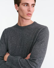 JULIUS CASHMERE SWEATER IN GREY MELANGE