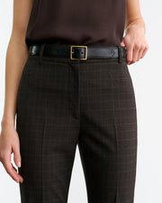 CORETTE WOOL PANT IN CIGAR PLAID