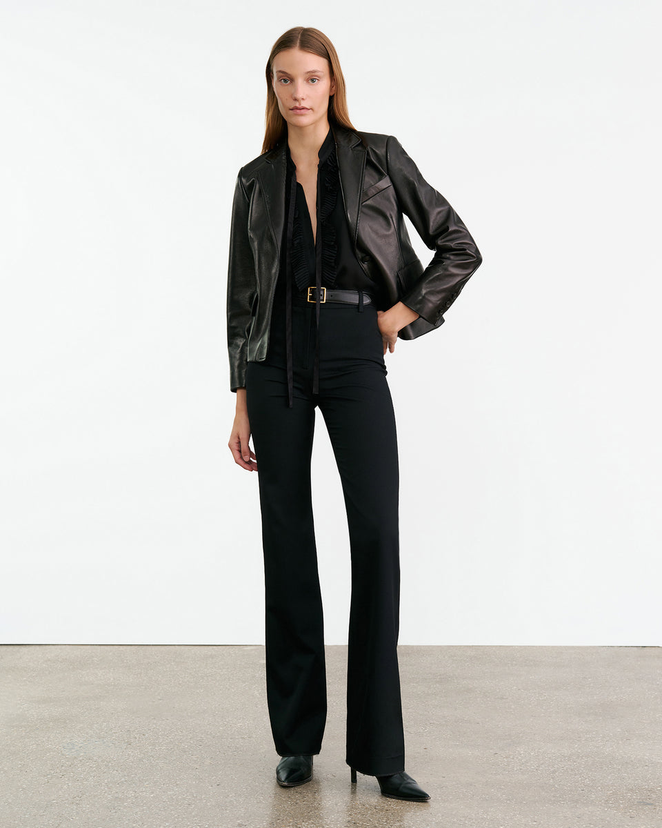 BERTILLE SILK SHIRT IN BLACK