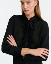 BERTILLE SILK SHIRT IN BLACK