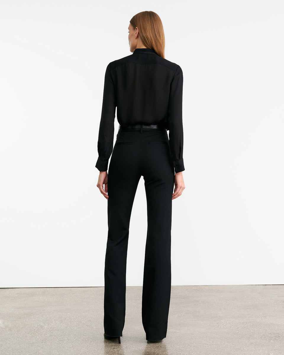 BERTILLE SILK SHIRT IN BLACK