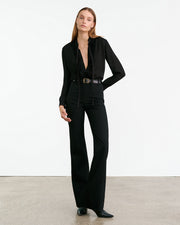 BERTILLE SILK SHIRT IN BLACK