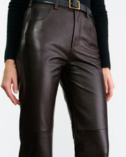 JOAN LEATHER PANT IN ESPRESSO