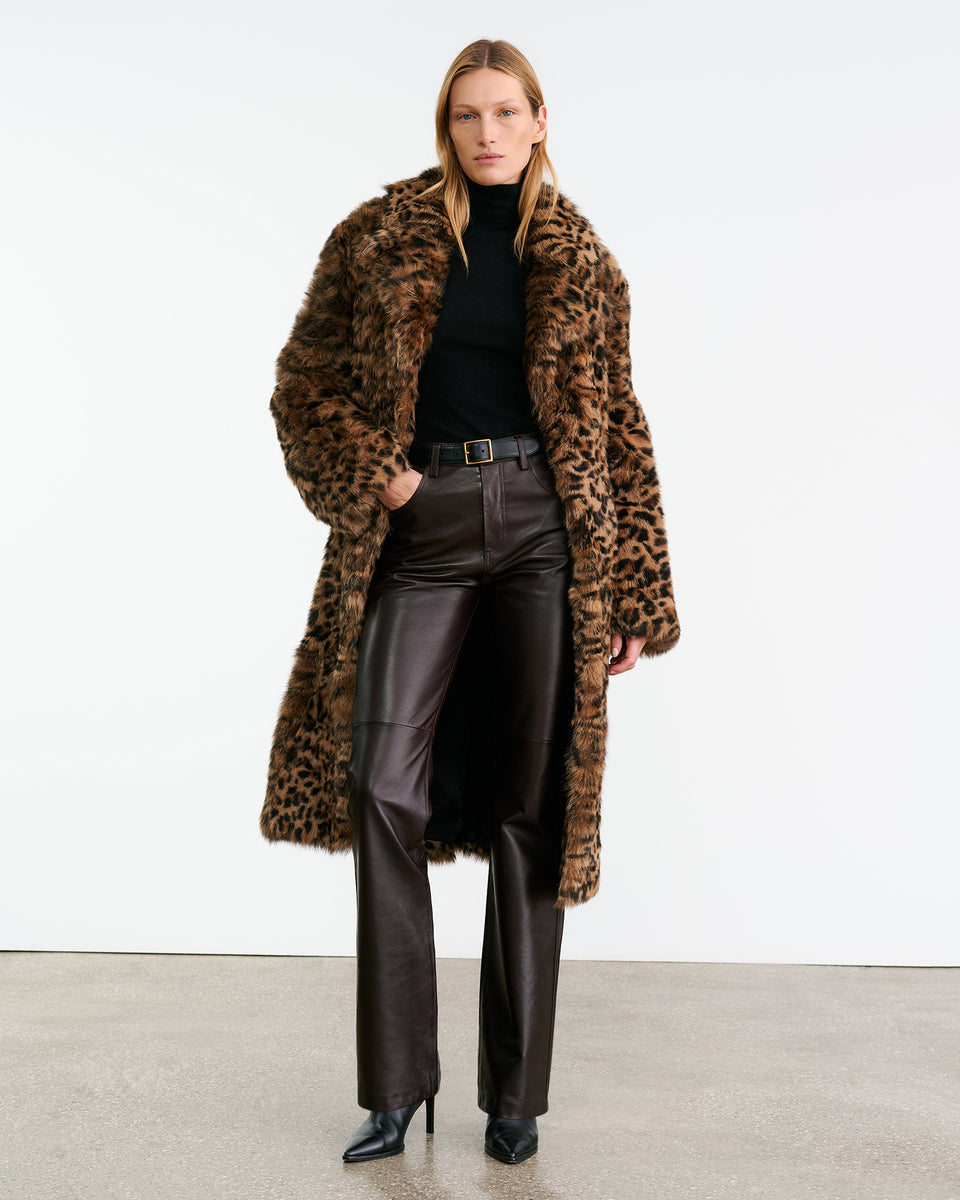 JOAN LEATHER PANT IN ESPRESSO